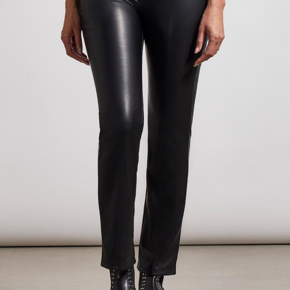 Tribal Sportswear Faux Leather Pants